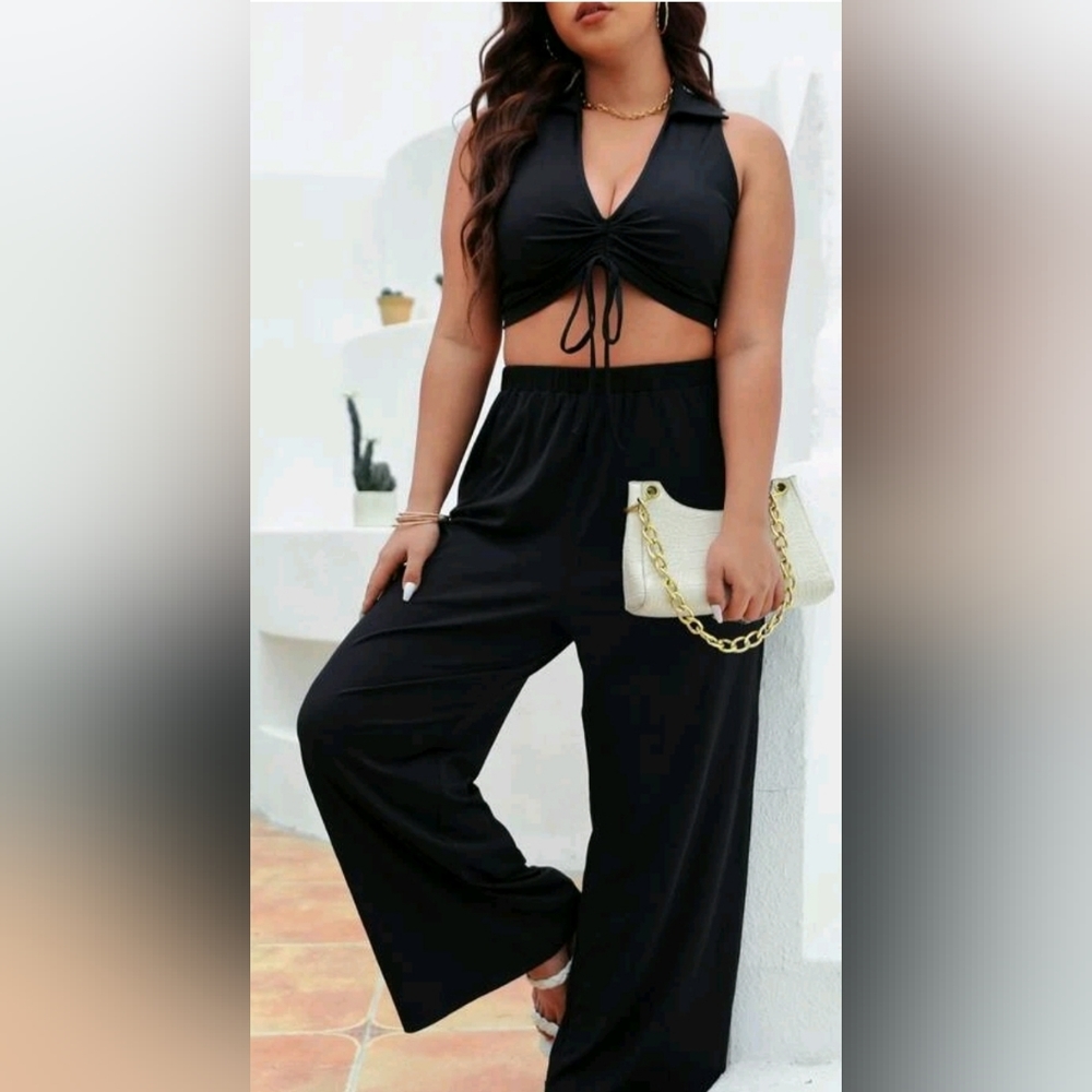 Black Lounge Pant Set
